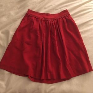 Isabel Marant Waso Crepe Mini Skirt Red Small